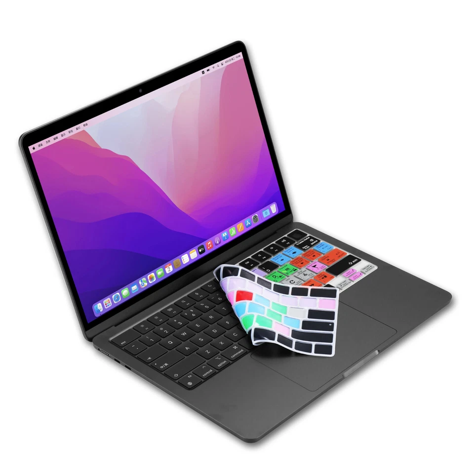 XSKN Logic Pro Shortcut Keyboard Cover for M4 M3 M2 Macbook Air 13.6/15.3 2022+ - Image 4 of 4
