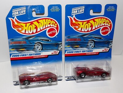 Hot Wheels 2000 #070 First Editions #10 THOMASSIMA 3 Red Ferrari