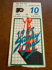 1987 Stanley Cup Conference Finals Hockey Ticket Philadelphia Flyers Canadiens 5