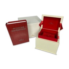 Vintage Omega Gift Watch Box w/ Signed Omega Outer Box, certificate, booklet