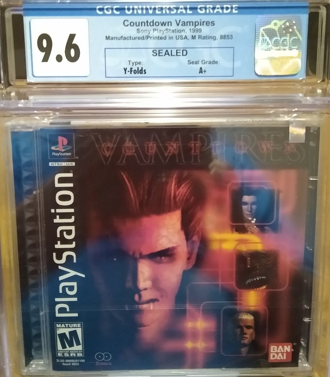 Brand New Sealed! Countdown Vampires - PS1 PlayStation CGC 9.6 A+
