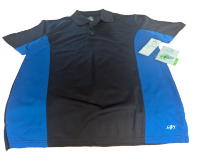 NWT Men Blue & Black short sleeve shirt by Nordic Track size S