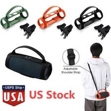 For JBL Charge Essential 2/Charge 4 Bluetooth Speaker Silicone Case Cover Strap