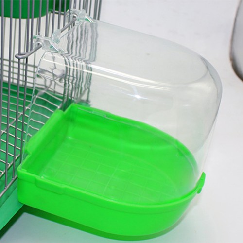 Baño para pájaros enjaulado multi jaula baño para pájaros cubierto para pequeños periquitos canarios - Imagen 4 de 11