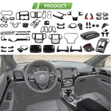 Carbon Fiber Interior Full Decor Cover Trim for Jeep Grand Cherokee 2011-2020