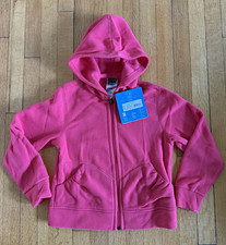 NWT Patagonia Girls Micro-D Fleece Full Zip Hooded Hoodie Pink XS 5-6