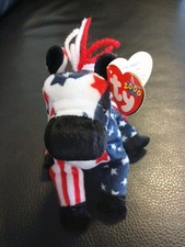Ty Beanie Baby - Lefty - Donkey - Retired