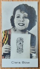 1930s Ross #727 colored Clara Bow German cigarette Card The First It-girl! Rare!