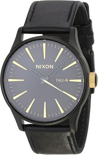 Nixon Sentry Leather A105 Men’s Watch (42mm Watch Face/ 23mm Leather Band) - Picture 10 of 24