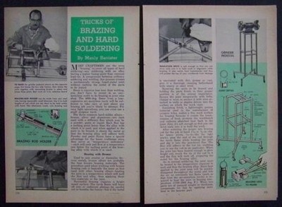 Brazing & Hard Soldering How To INFO + PLANS WELD