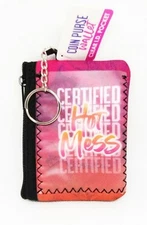 Ninc Hot Mess Neoprene Outside ID Pocket Coin Purse Wallet