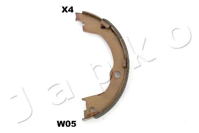 Brake Shoe Set, parking brake Rear Axle 55W05 JAPKO for CHEVROLET OPEL