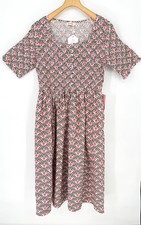 Ivy City Co LARGE Parker Floral Fan smocked midi dress Milkmaid Cottage NWT