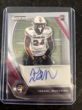 2021 Panini Prizm Draft Picks Israel Mukuamu RC Auto Base DPA-ISM
