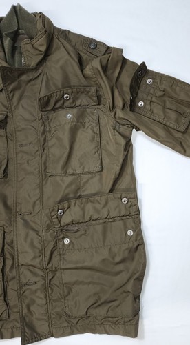 Gap Canvas Utility Military Jacket Full Zip Cowlneck Green Men Size M - Picture 5 of 14