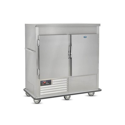 FWE URS-14 2-Section 2-Door Solid Holding Cabinet, 14 × 18''×26'' Pans, Stainle...