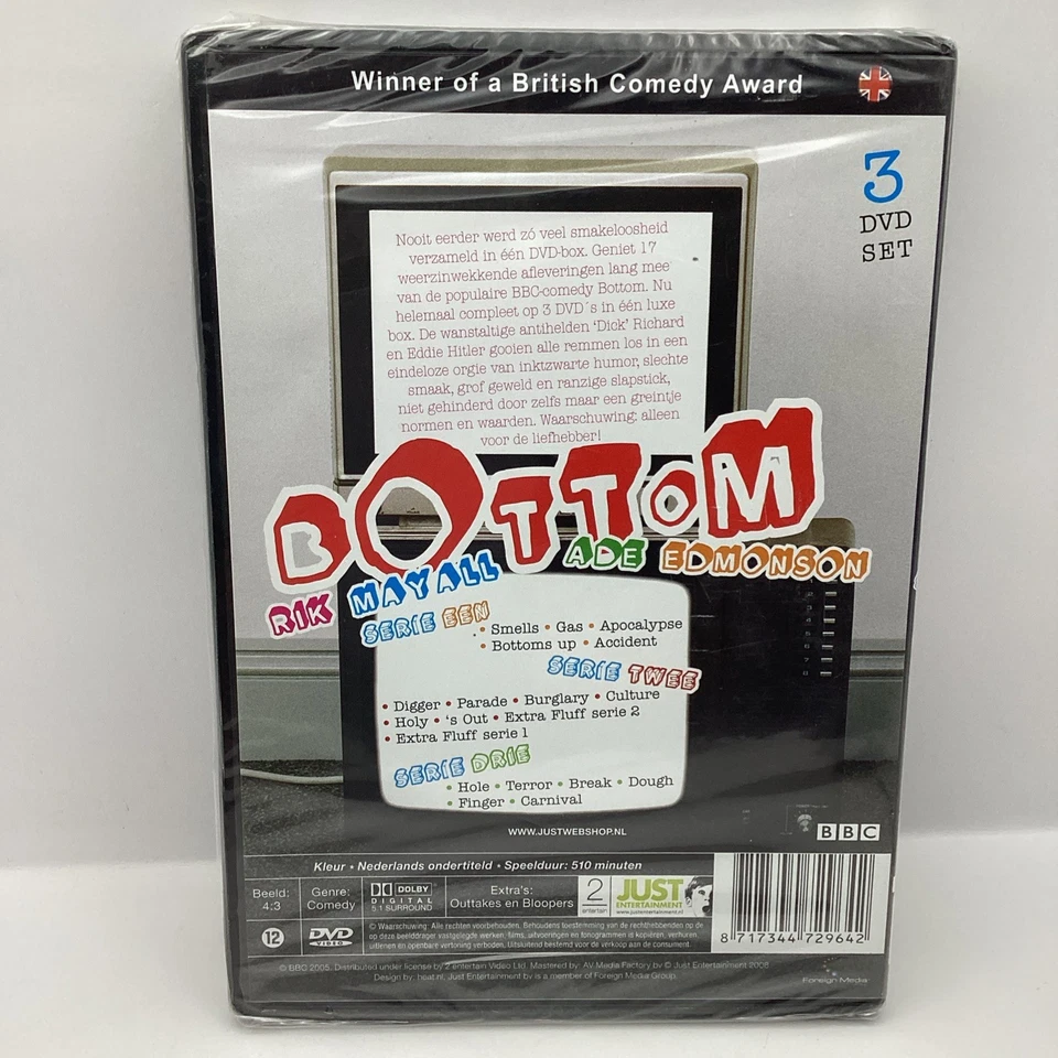 Bottom DVDS The Complete Series 1-3  BBC Rik Mayall Ade Edmondson- Region 2 (N5) - Image 2 of 4