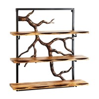 Wandregal HäNgeregal BüCherregal Holzregal Schweberegal Wandboard 59X20X66Cm