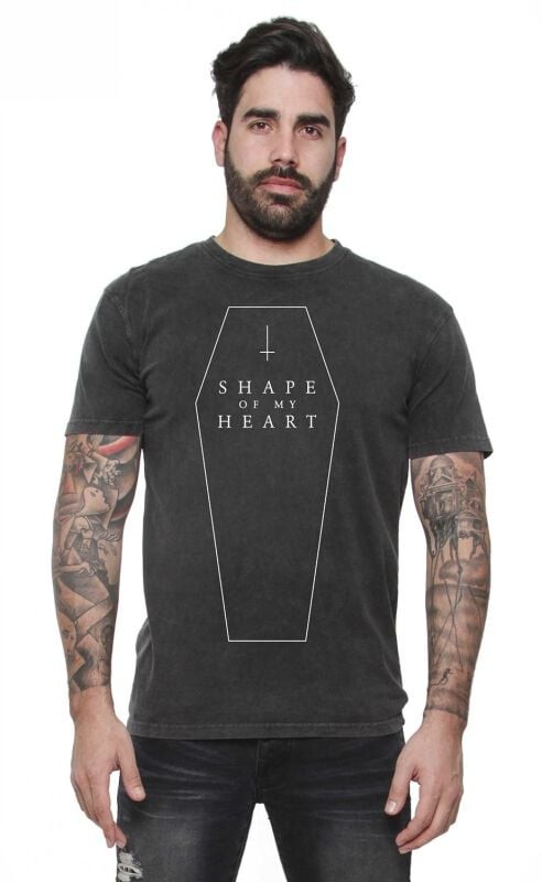 Футболка Gothicana от EMP Herren dunkelgraues с принтом mit Shape Of My Heart 3190₽