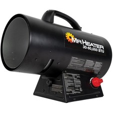 Calentador de propano portátil 60.000 BTU - Tecnología QBT silenciosa