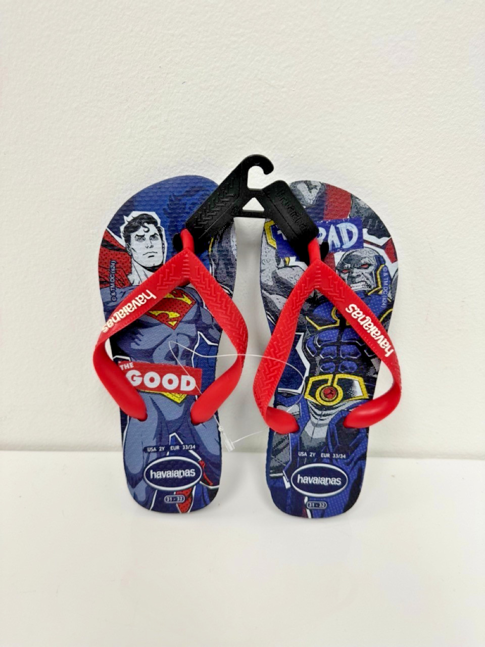 Havaianas Flip Flops Kids Superman Size 2Y