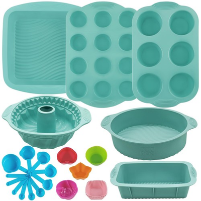 #ad #ad Best 32 Pieces Silicone Baking Pans Set Nonstick Bakeware Set for Kitchen Oven $36.82