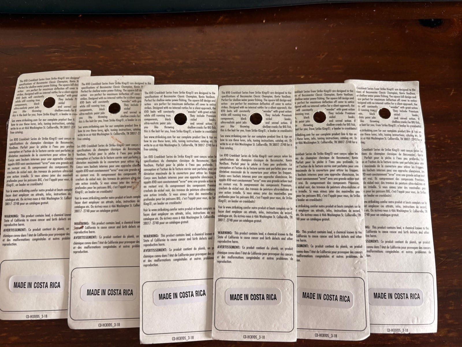 6 New Strike King KVD 1.5 Square Bill Sexy Shad Crankbaits - Image 3