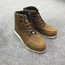 Brunt Marin Boots Mens Size 12 Brown Leather Work Moc Toe EH ASTM Shoes