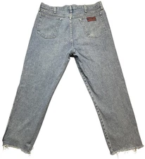 Wrangler 20X Jeans Mens 38x34 (36x27) Blue Denim 22MWXVM Straight Leg Western
