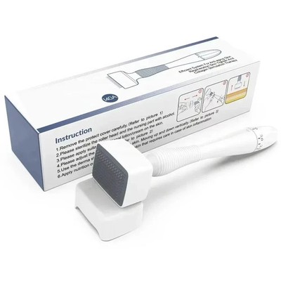 Adjustable Derma Stamp for Beard Growth & Face   140 Titanium Micro-Needles