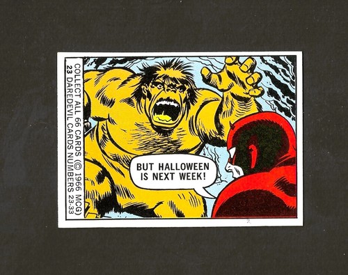 1966 Donruss Marvel Super Heroes DAREDEVIL ROOKIE CARD #23