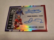 2016 Donruss Optic Rookies Dual Auto #9/20 Lawuon Treadwell Josh Doctson RC 