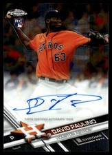2017 Topps Chrome Rookie Autographs David Paulino Auto Houston Astros #RA-DP