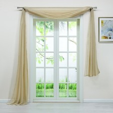 Voile Querbehang Vorhang Freihandbogen Gardine Stores Modern Dekoschal Wohnzimme