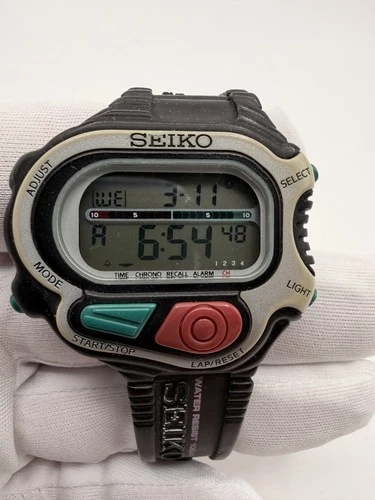 Vintage Seiko S640-4000 Super Runners Digital Watch – Japan Sport Watch (90s)