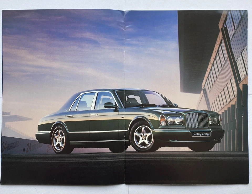 Folleto de venta de autos grandes brillantes Bentley Arnage 1998 texto en inglés excelente estado. Foto 3 de 4