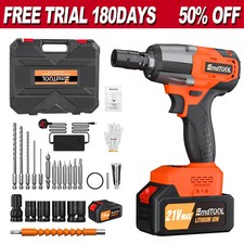 2000NM Cordless Impact Wrench Drill Driver Car Repair Wheel Nut Gun Set+Battery