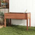 Raised Garden Bed with Legs Elevated Wooden Planter Box for Outdoor Plant Flower