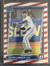 2021 Panini Donruss Optic - Rated Rookie Trevor Larnach #127 Freedom Prizm /45