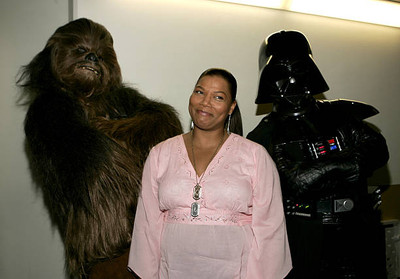 Queen Latifah with Chewbacca Darth Vader at Nickelodeons 18th Kids- Old Photo 3