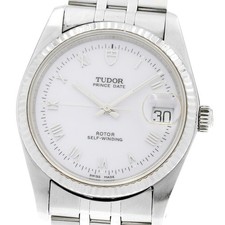 TUDOR Prince Date 74034 WG bezel white Dial Automatic Men's Watch 930983