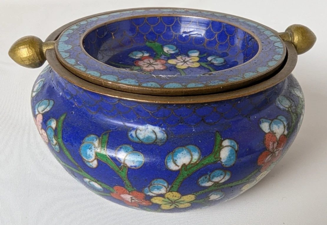 中国景泰蓝在中国古董香炉| eBay