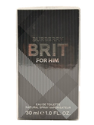 Burberry Brit For Him by Burberry 1.0 FL OZ/ 30ML  Eau De Toilette.