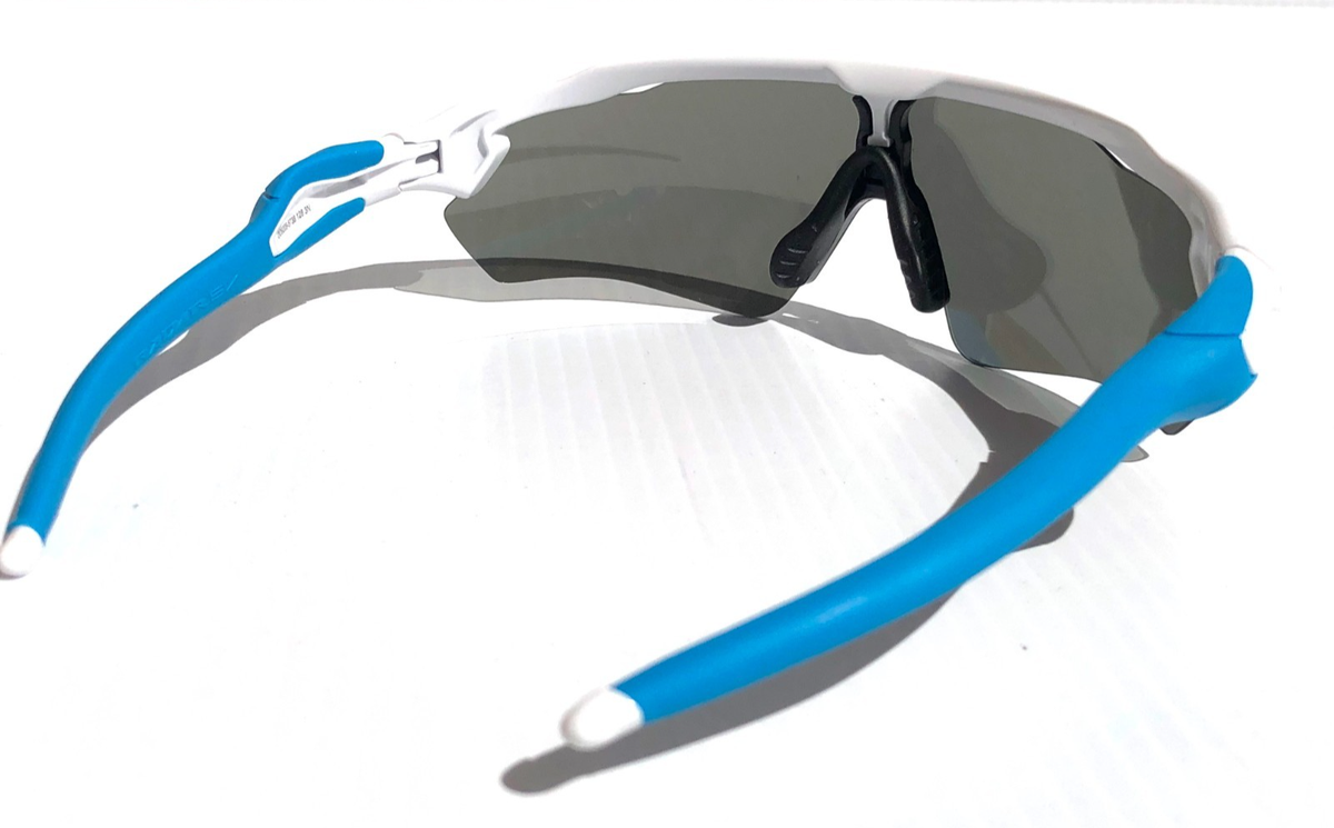 NEW Oakley RADAR EV PATH White POLARIZED Galaxy Chrome Lens