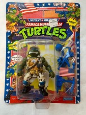 TMNT Mutant Military LIEUTENANT LEO Playmates Vintage MOC Sealed, Card Wear