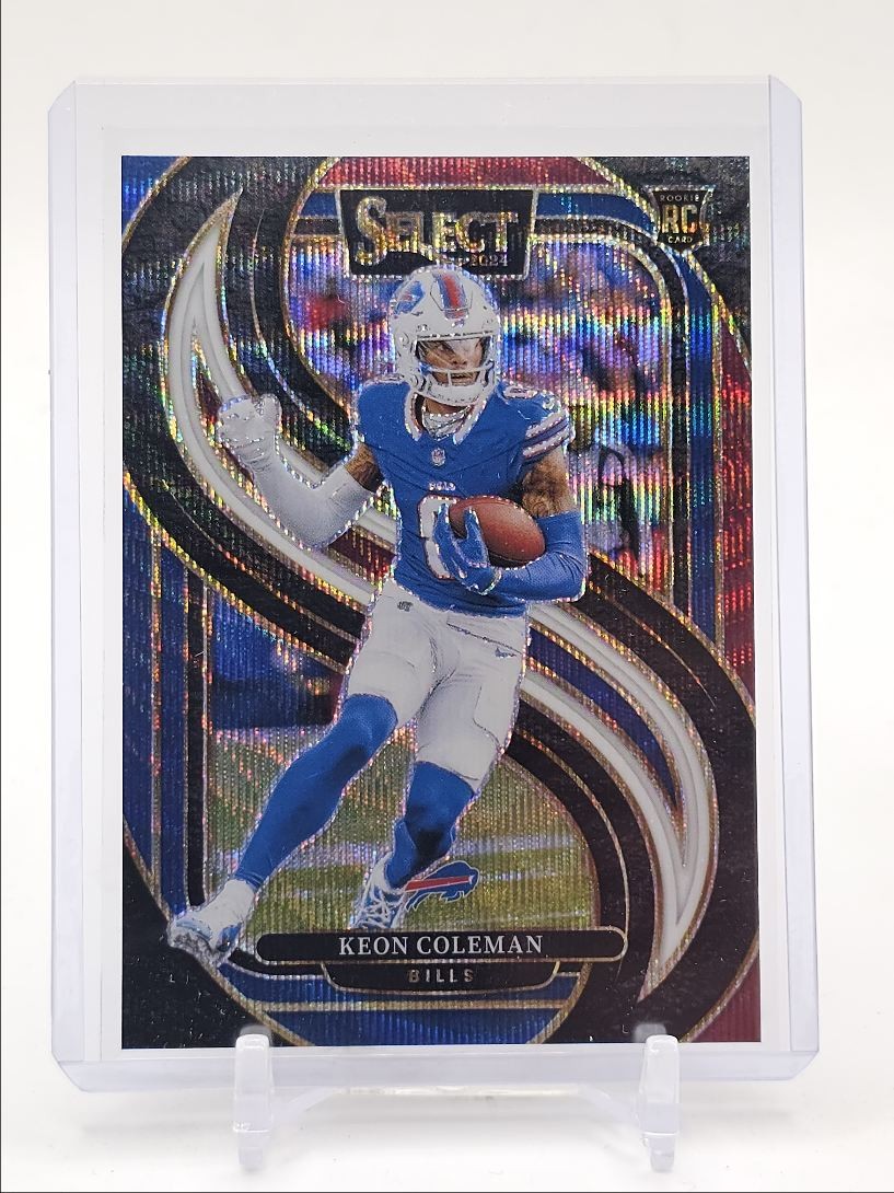 KEON COLEMAN 2024 SELECT PREMIER LEVEL ROOKIE TRI COLOR RC /249 Q6145