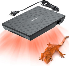 REPTI ZOO Reptile Heat Panel Adjustable Temperature Reptile Heating Plate, Non-L