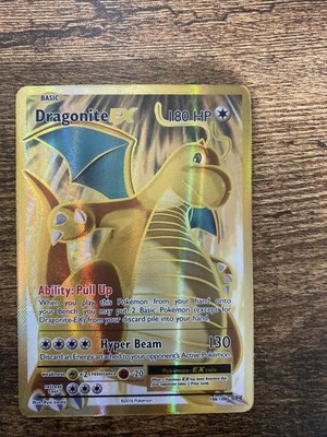 Pokémon Dragonite EX Full Art Holo Card 106/108 XY Evolutions mint  Condition