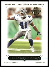 2005 Topps #12 Terence Newman Dallas Cowboys
