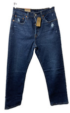 Levi's 501 Jeans Women's Cropped Straight Leg High Rise Distressed Size 28x26